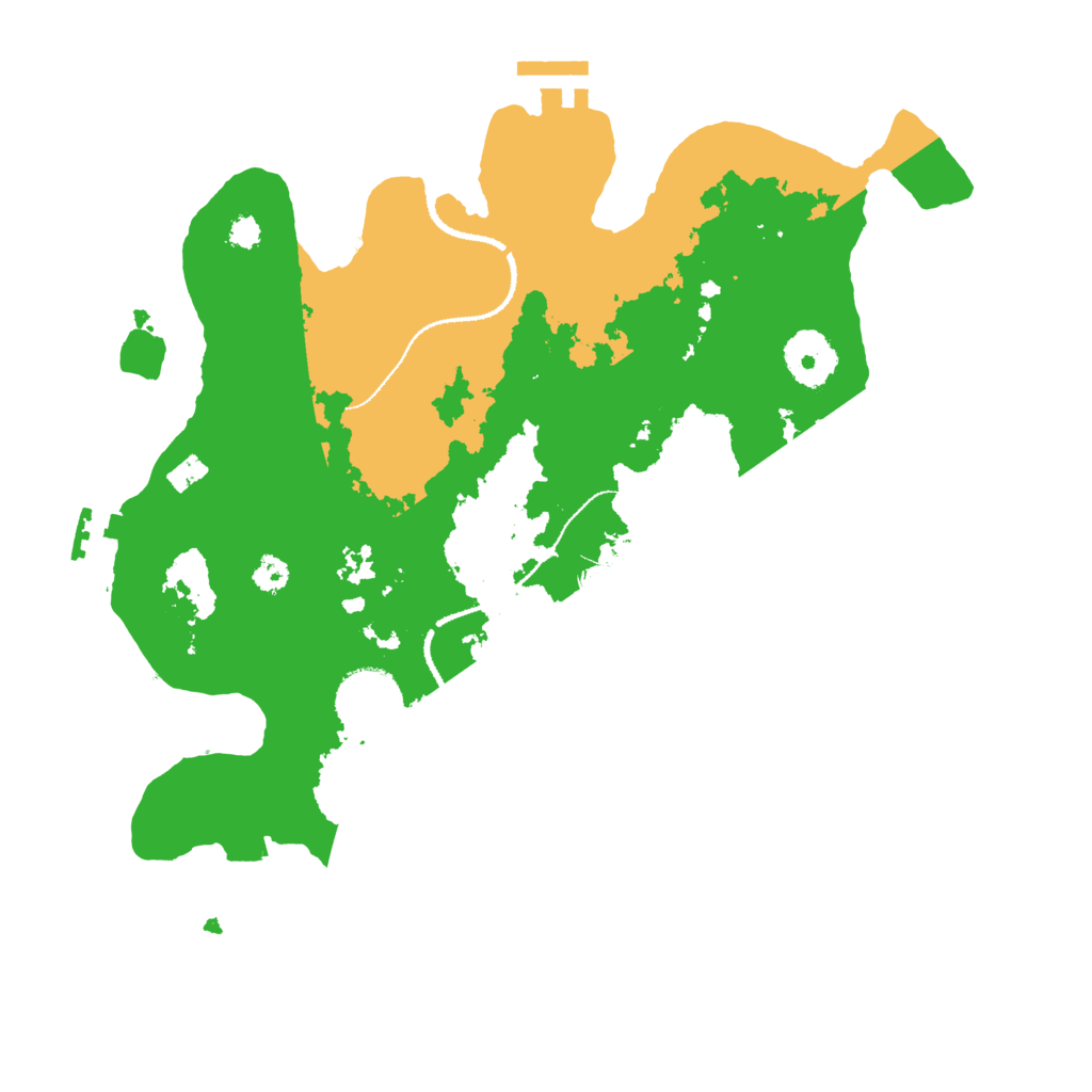 Biome Rust Map: Procedural Map, Size: 3100, Seed: 4267