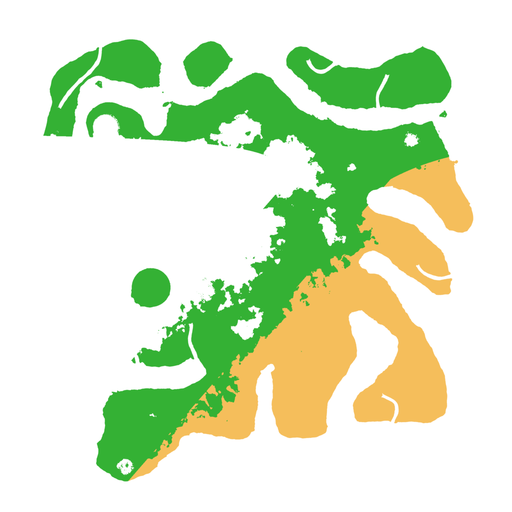 Biome Rust Map: Procedural Map, Size: 3500, Seed: 4476104