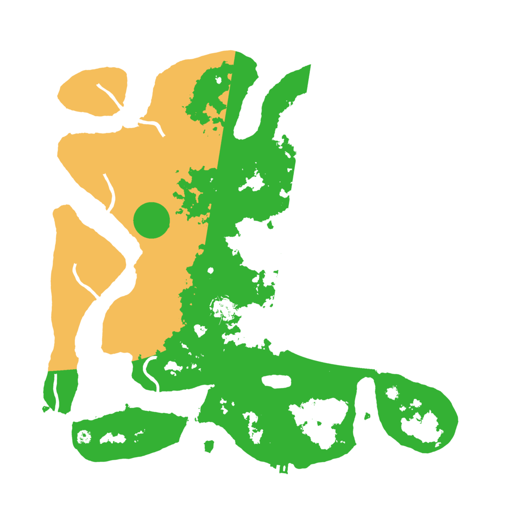 Biome Rust Map: Procedural Map, Size: 3700, Seed: 1345429090