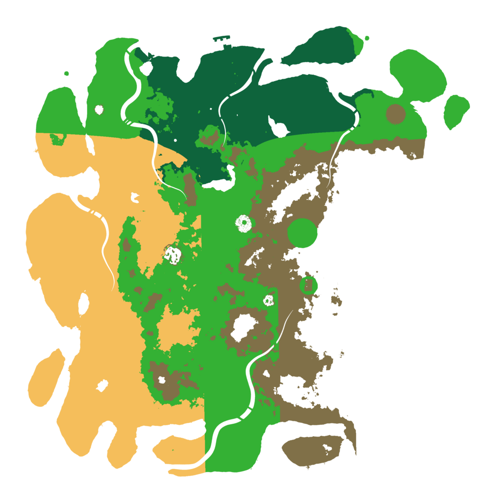Biome Rust Map: Procedural Map, Size: 4500, Seed: 4893711