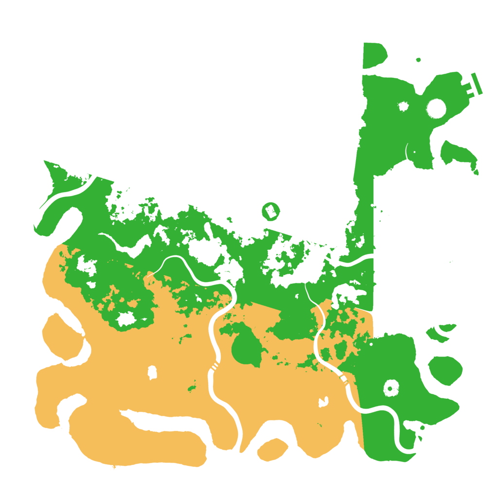Biome Rust Map: Procedural Map, Size: 4500, Seed: 781574