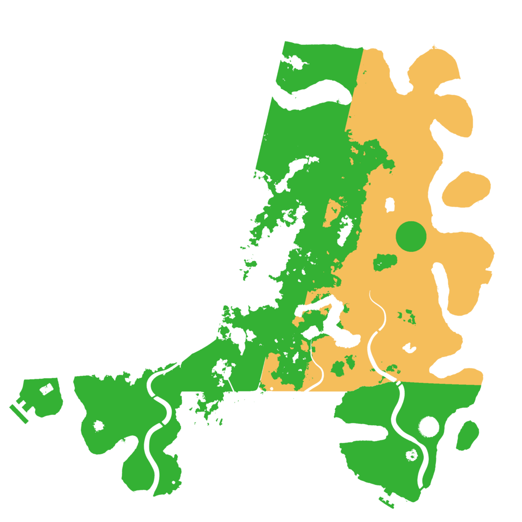 Biome Rust Map: Procedural Map, Size: 4500, Seed: 3249164