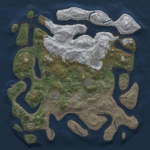 Thumbnail Rust Map: Procedural Map, Size: 4392, Seed: 10000, 17 Monuments