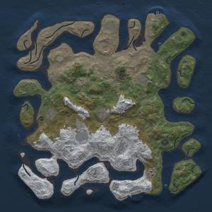 Thumbnail Rust Map: Procedural Map, Size: 4500, Seed: 2923469, 20 Monuments