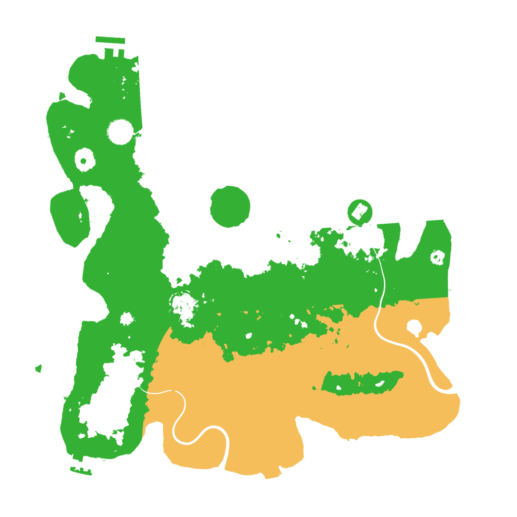 Biome Rust Map: Procedural Map, Size: 3550, Seed: 1265847