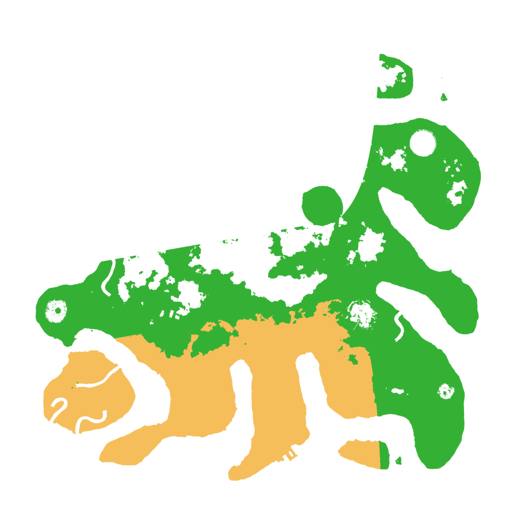 Biome Rust Map: Procedural Map, Size: 3500, Seed: 4791796