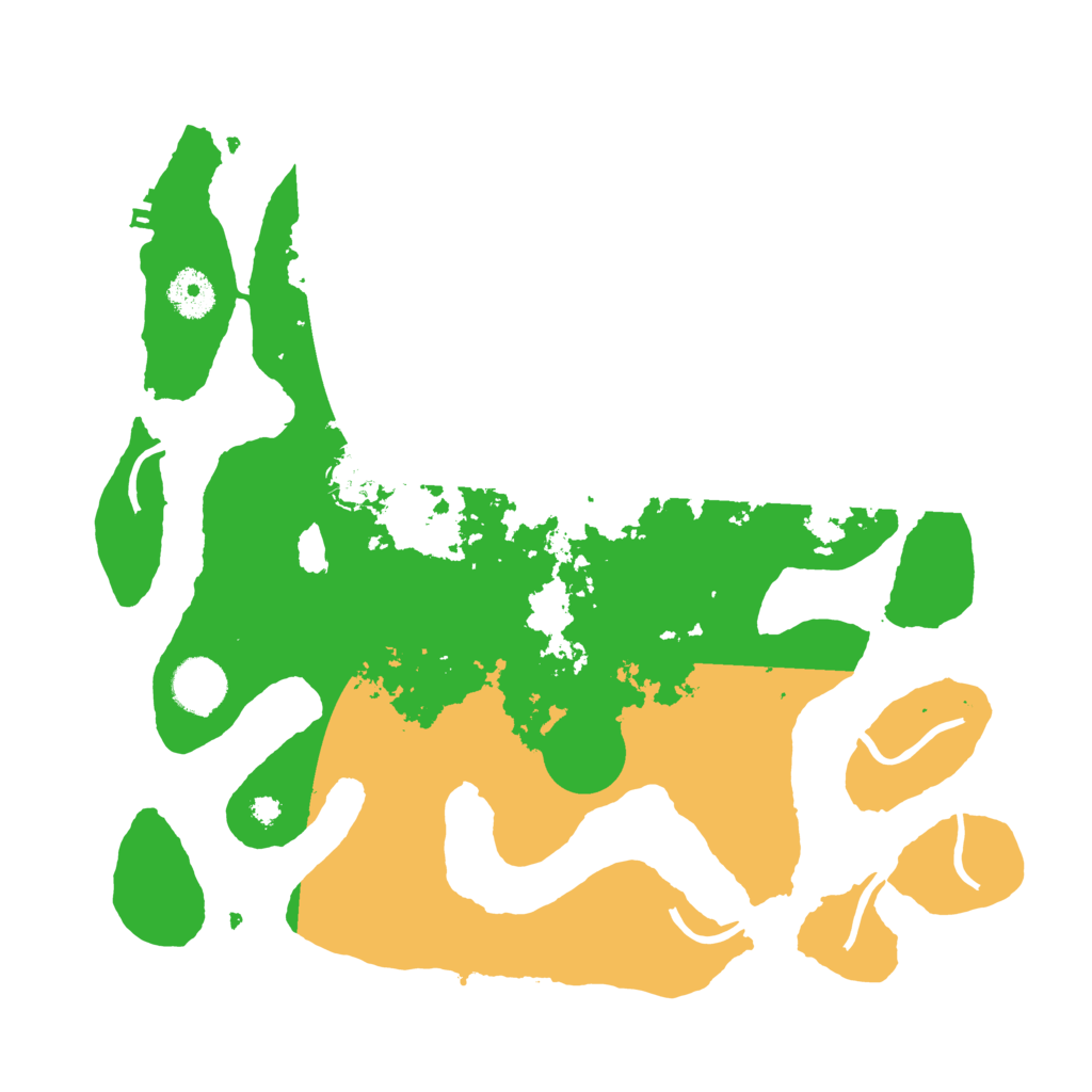 Biome Rust Map: Procedural Map, Size: 3500, Seed: 59521