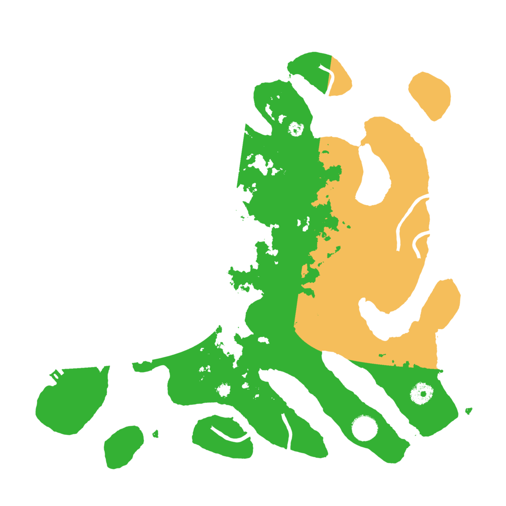 Biome Rust Map: Procedural Map, Size: 3500, Seed: 2240265