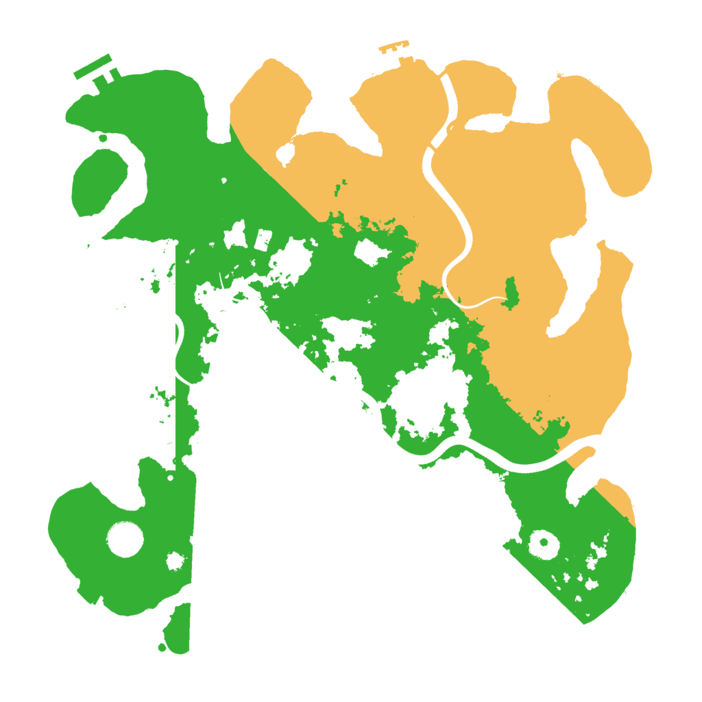 Biome Rust Map: Procedural Map, Size: 3500, Seed: 6263195