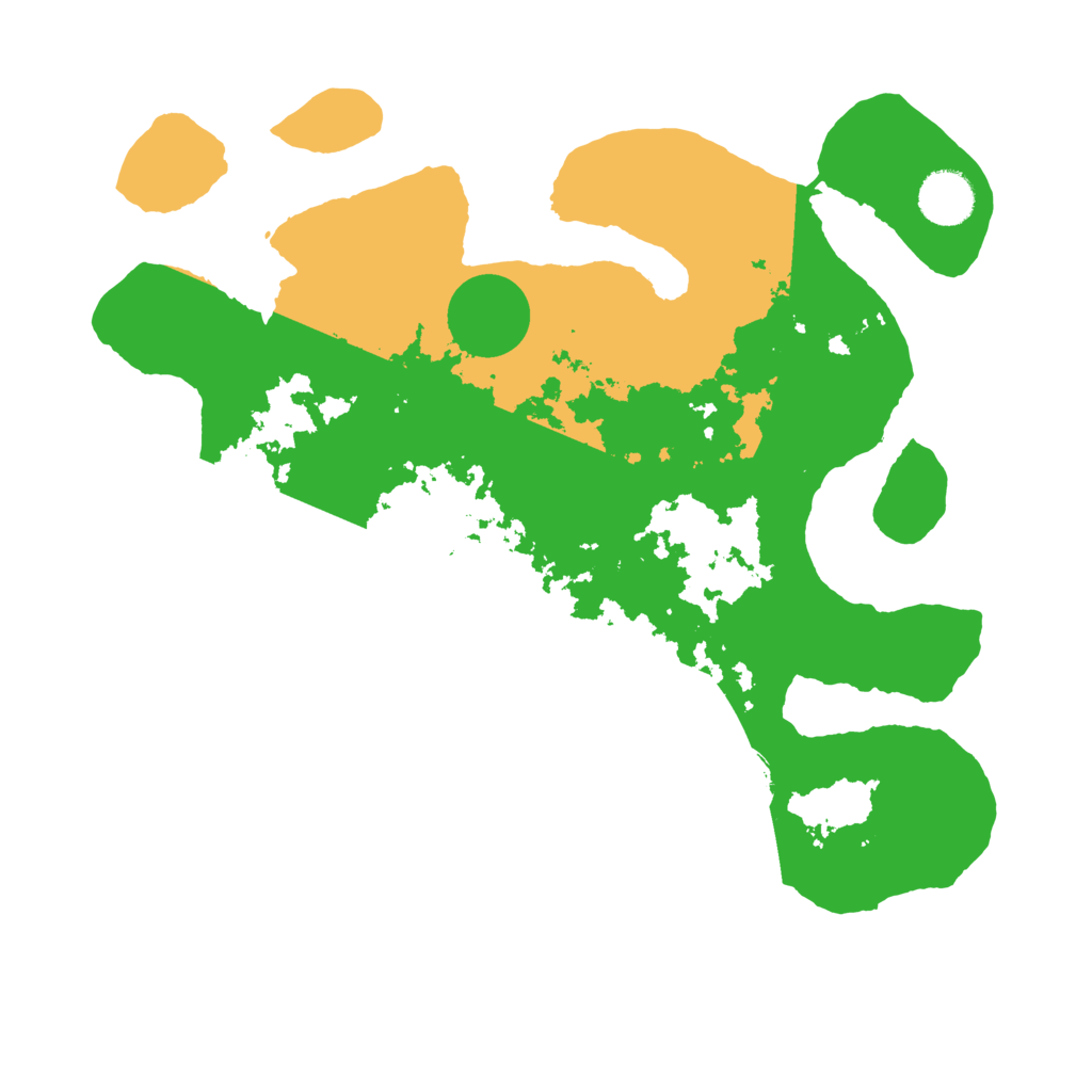 Biome Rust Map: Barren, Size: 3500, Seed: 6286993