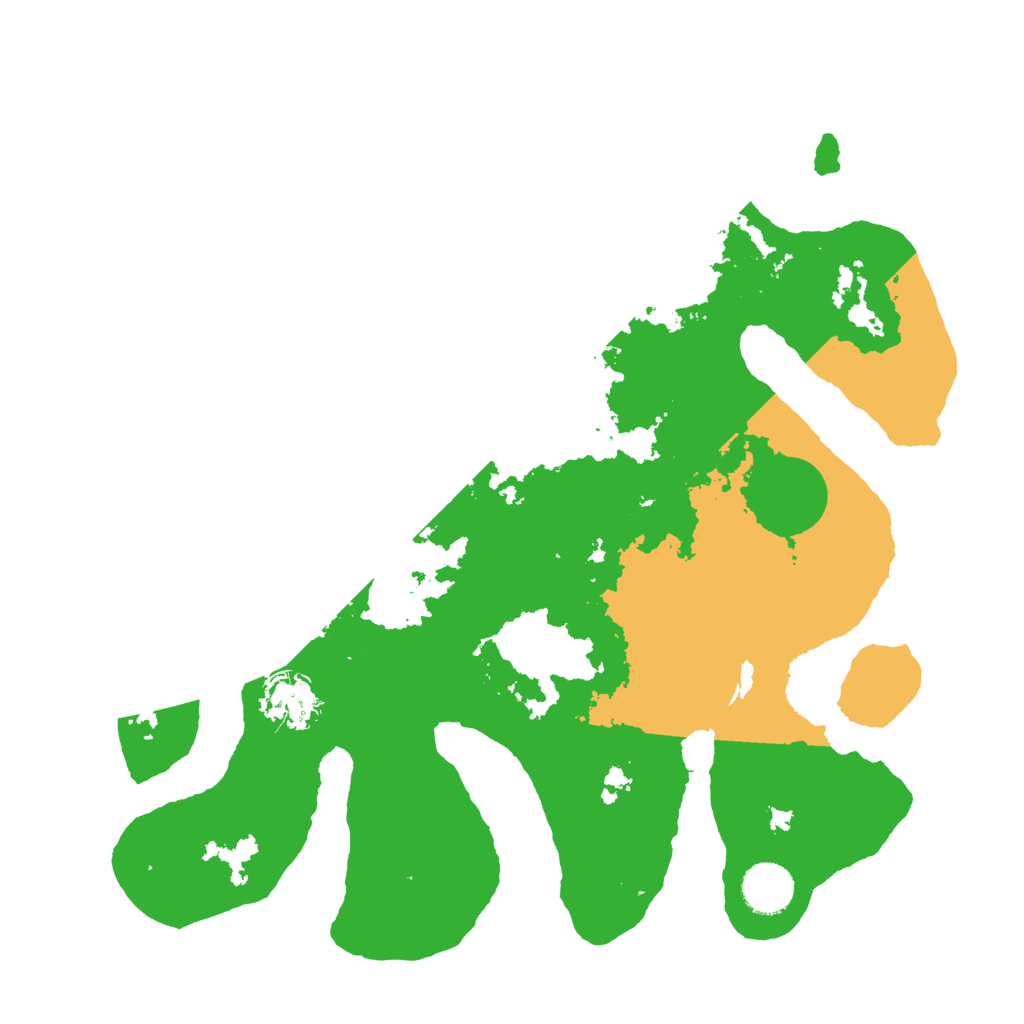 Biome Rust Map: Barren, Size: 3500, Seed: 3421817