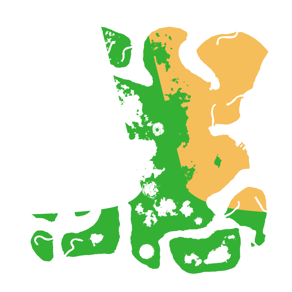 Biome Rust Map: Procedural Map, Size: 3500, Seed: 2023710