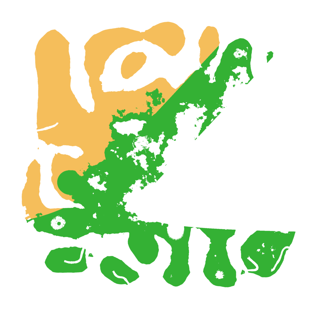 Biome Rust Map: Procedural Map, Size: 3500, Seed: 108881