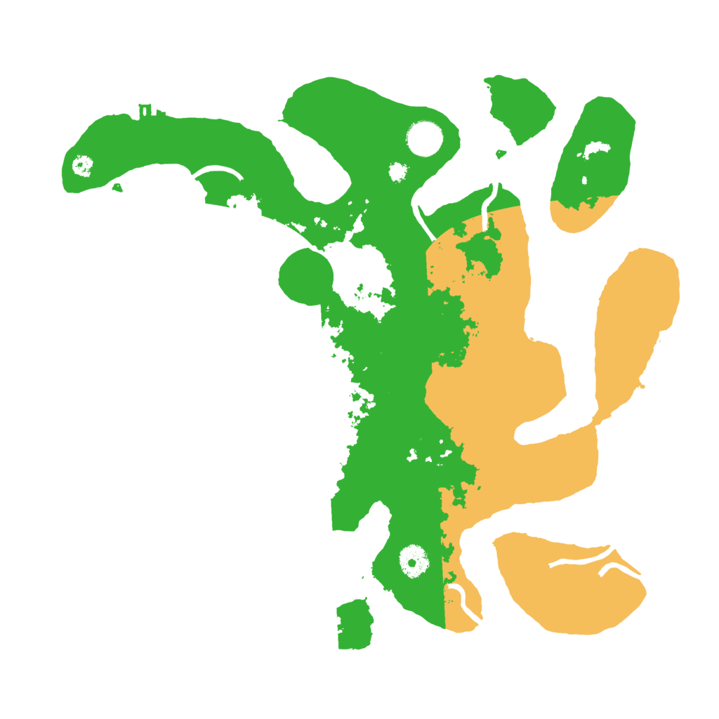 Biome Rust Map: Procedural Map, Size: 3550, Seed: 2499288