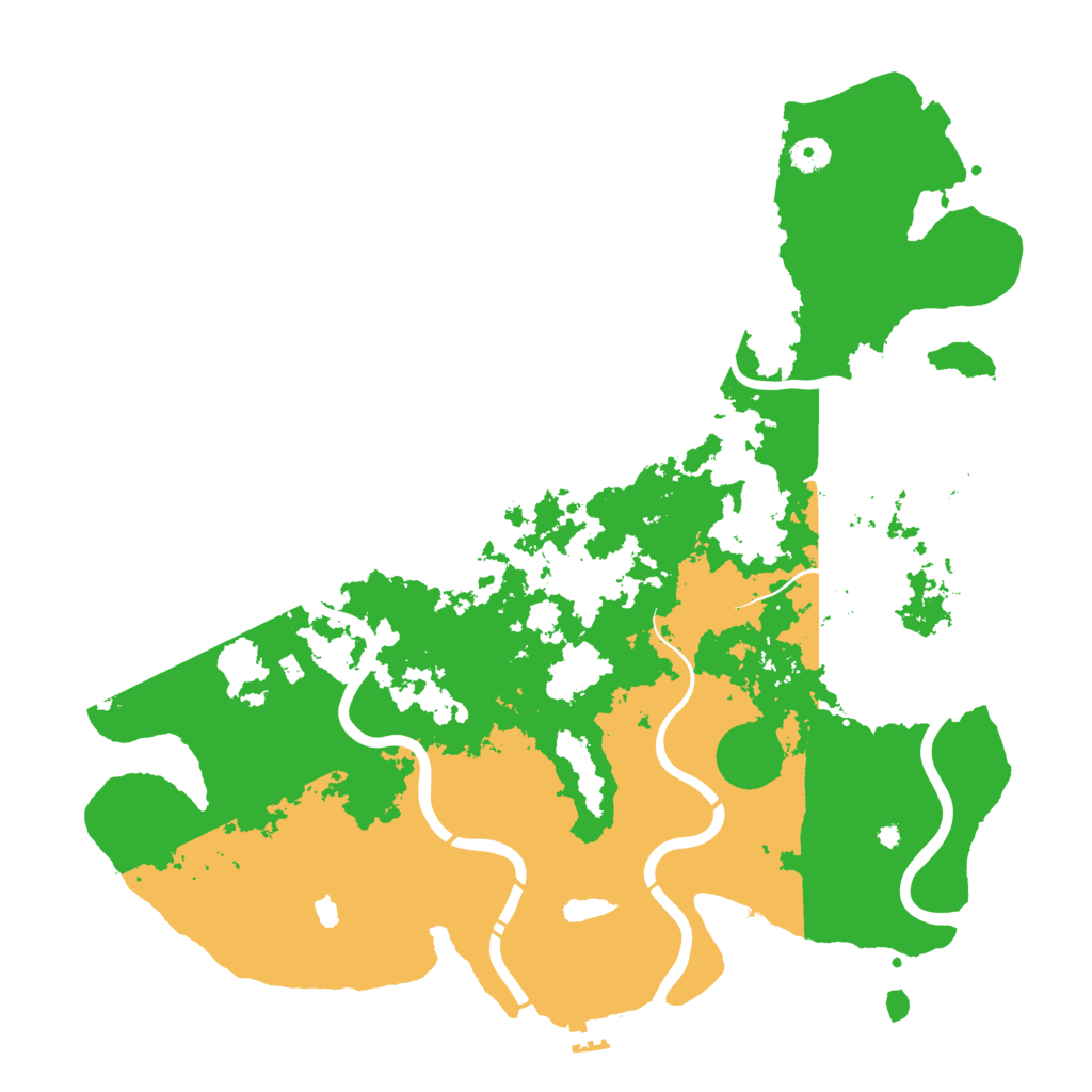 Biome Rust Map: Procedural Map, Size: 4400, Seed: 5239871