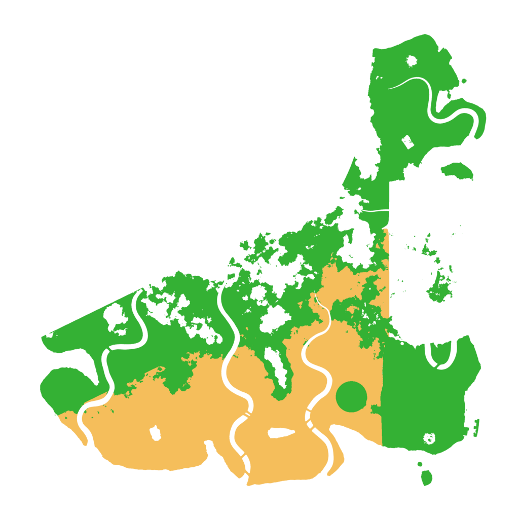 Biome Rust Map: Procedural Map, Size: 4400, Seed: 5239871