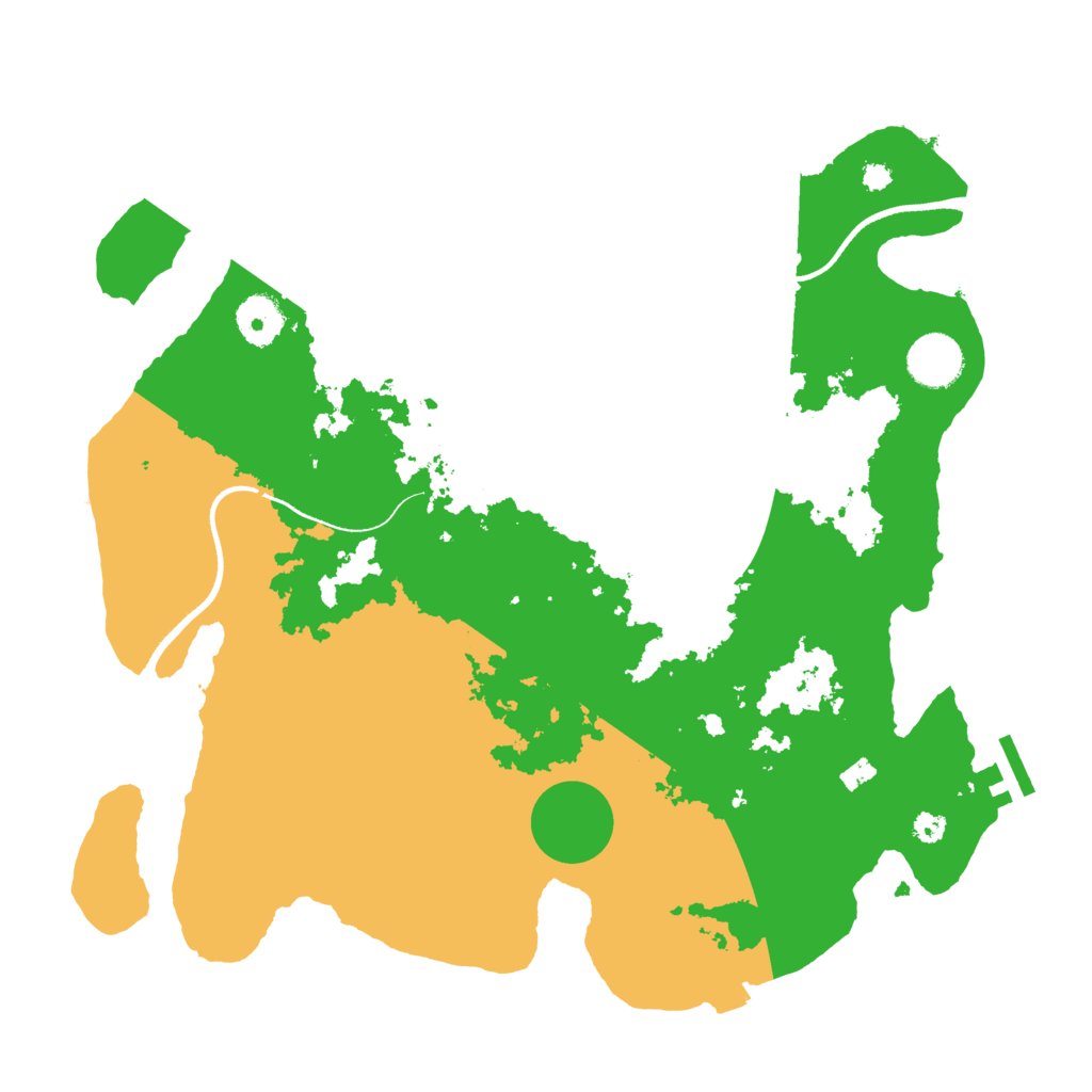 Biome Rust Map: Procedural Map, Size: 3500, Seed: 5039685