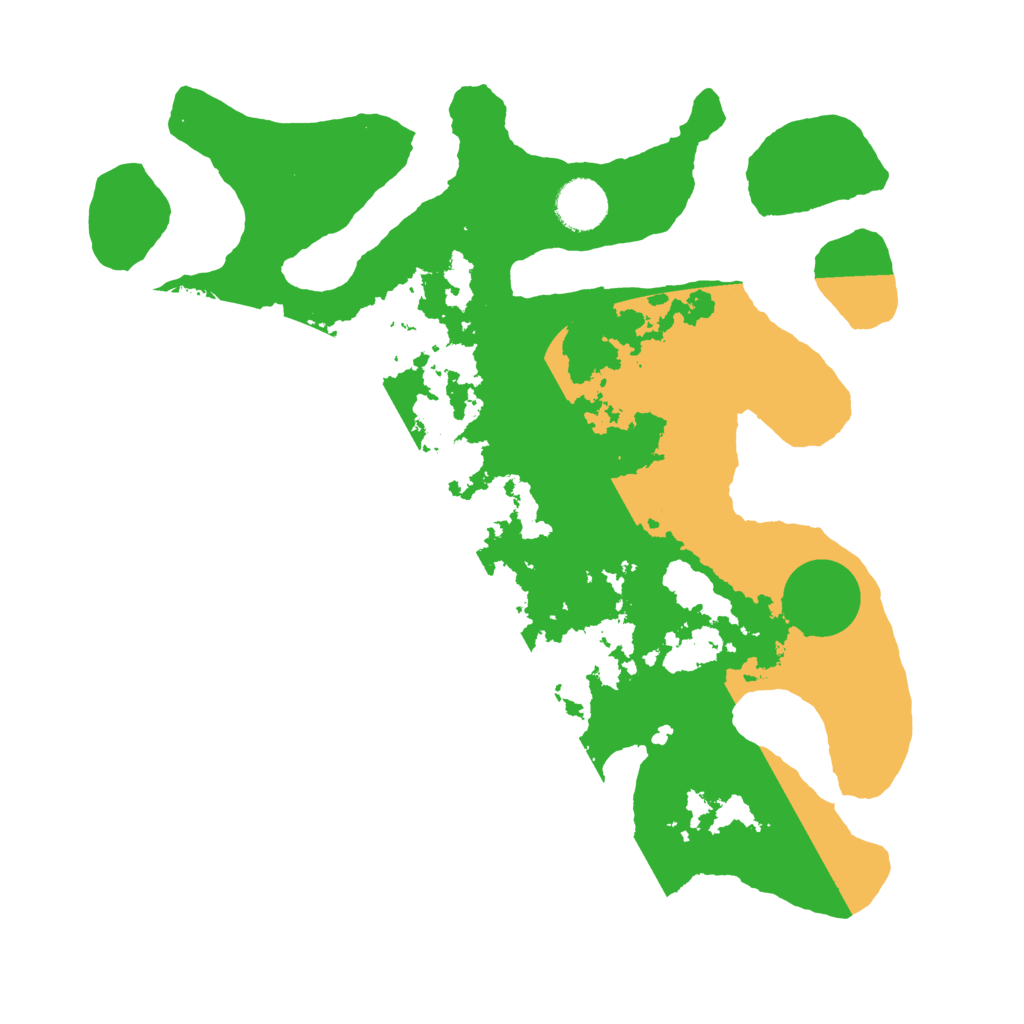 Biome Rust Map: Barren, Size: 3500, Seed: 4046749