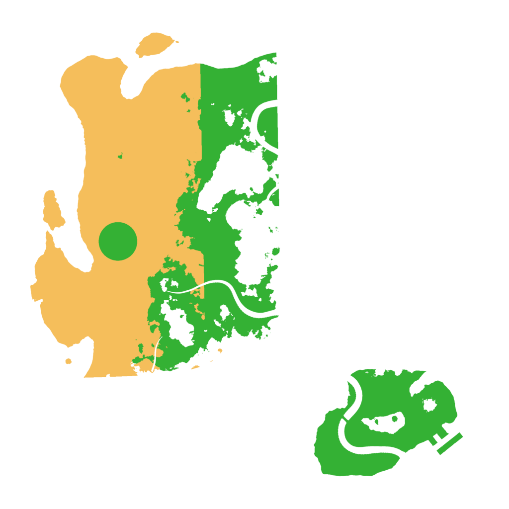 Biome Rust Map: Procedural Map, Size: 3500, Seed: 1679658