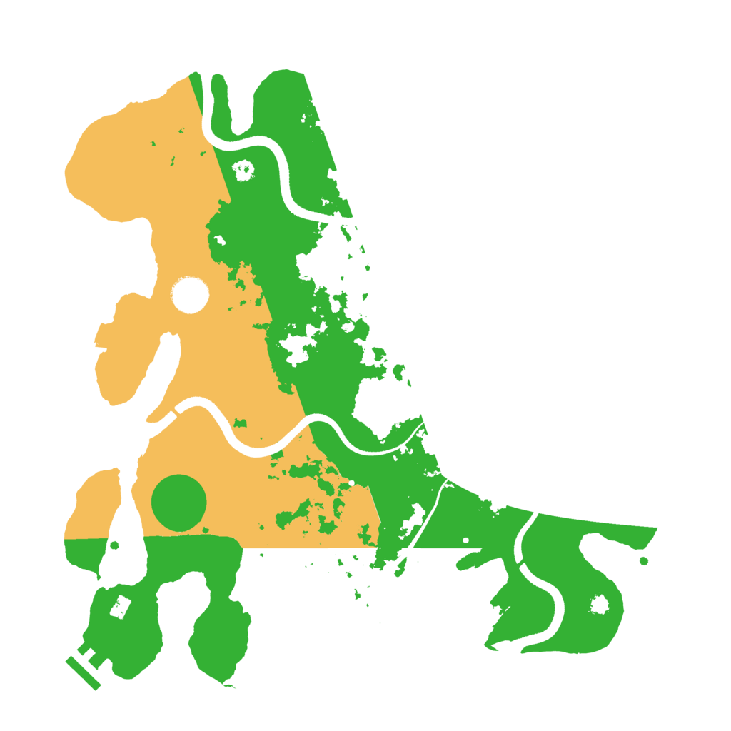 Biome Rust Map: Procedural Map, Size: 3500, Seed: 2821362