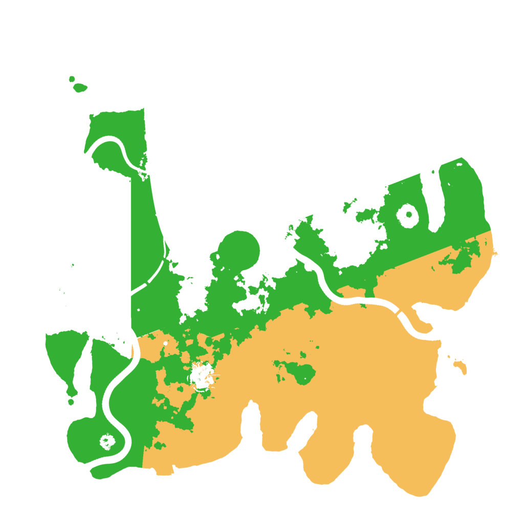 Biome Rust Map: Procedural Map, Size: 3500, Seed: 5002541