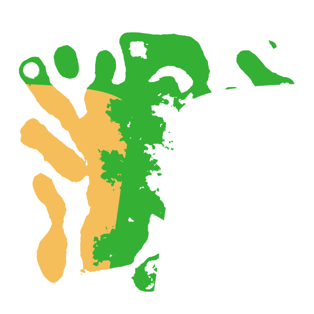 Biome Rust Map: Barren, Size: 3500, Seed: 6184054