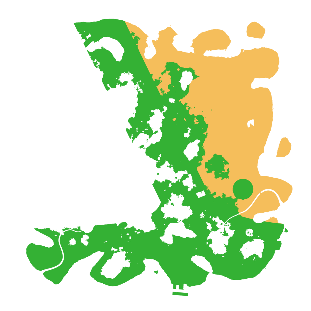Biome Rust Map: Procedural Map, Size: 4000, Seed: 1158847