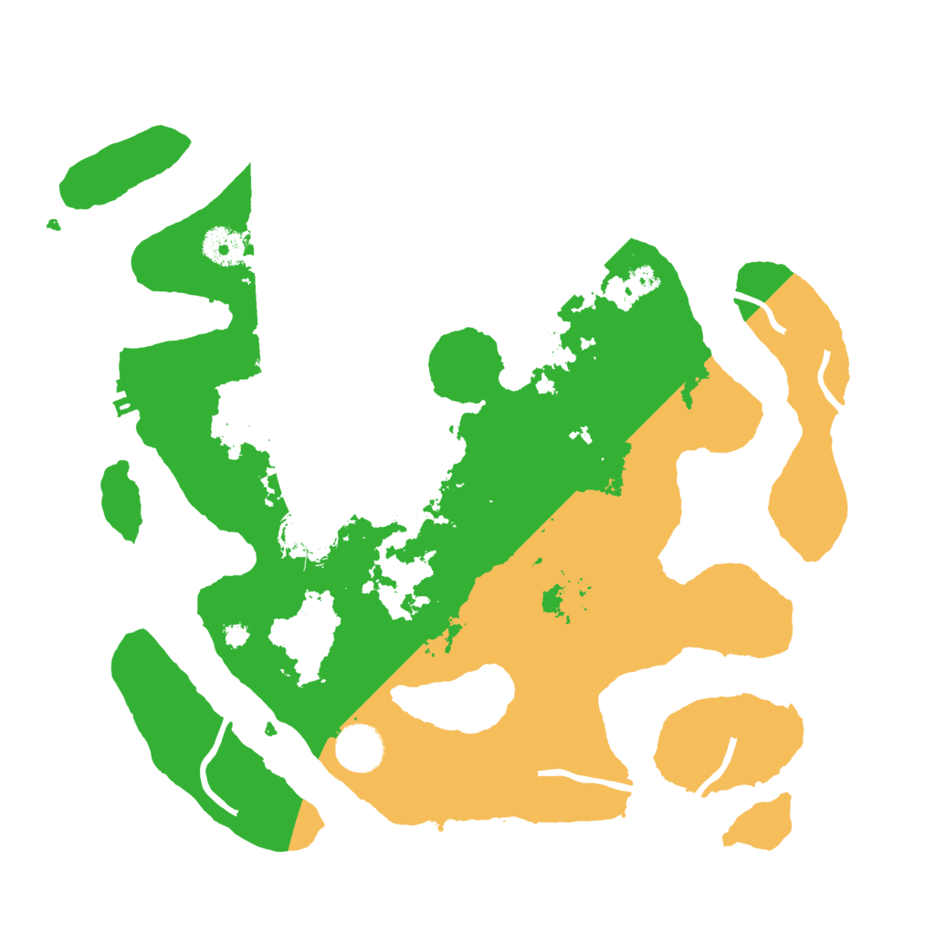 Biome Rust Map: Procedural Map, Size: 3500, Seed: 176366