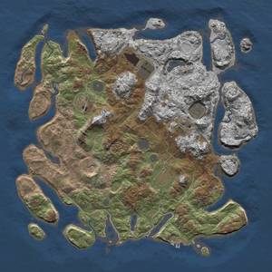 Thumbnail Rust Map: Procedural Map, Size: 4000, Seed: 1234567890, 12 Monuments