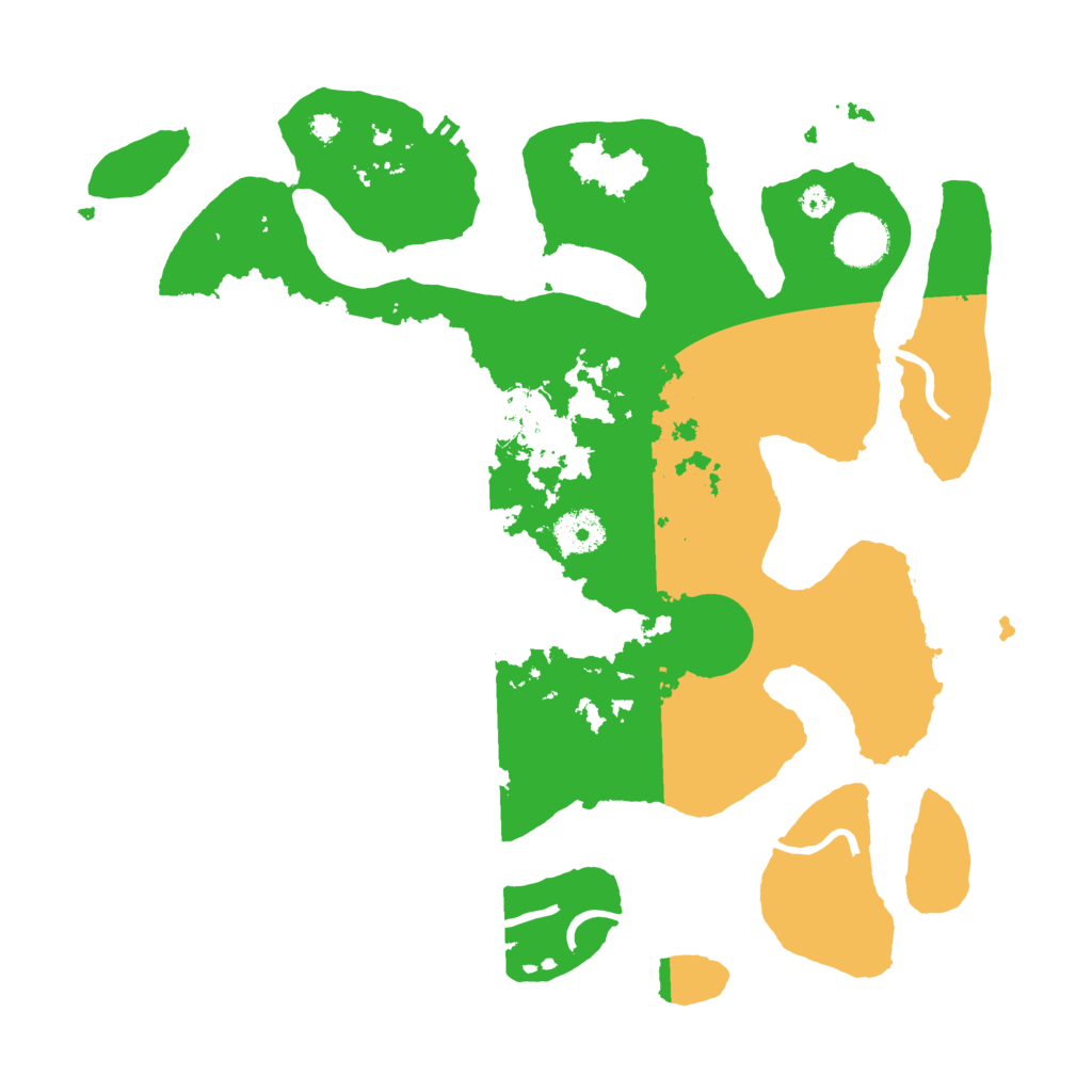 Biome Rust Map: Procedural Map, Size: 3500, Seed: 4778109