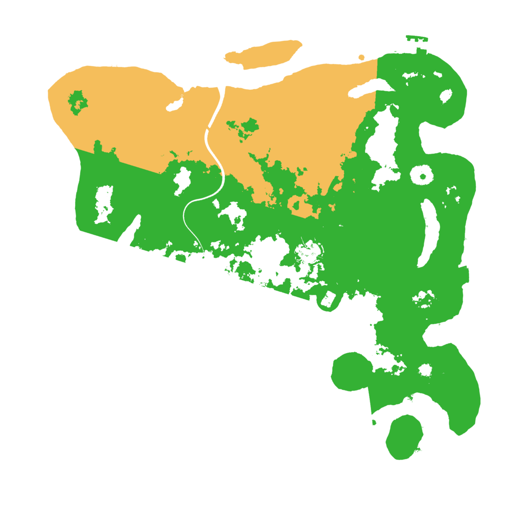 Biome Rust Map: Procedural Map, Size: 3550, Seed: 5221508