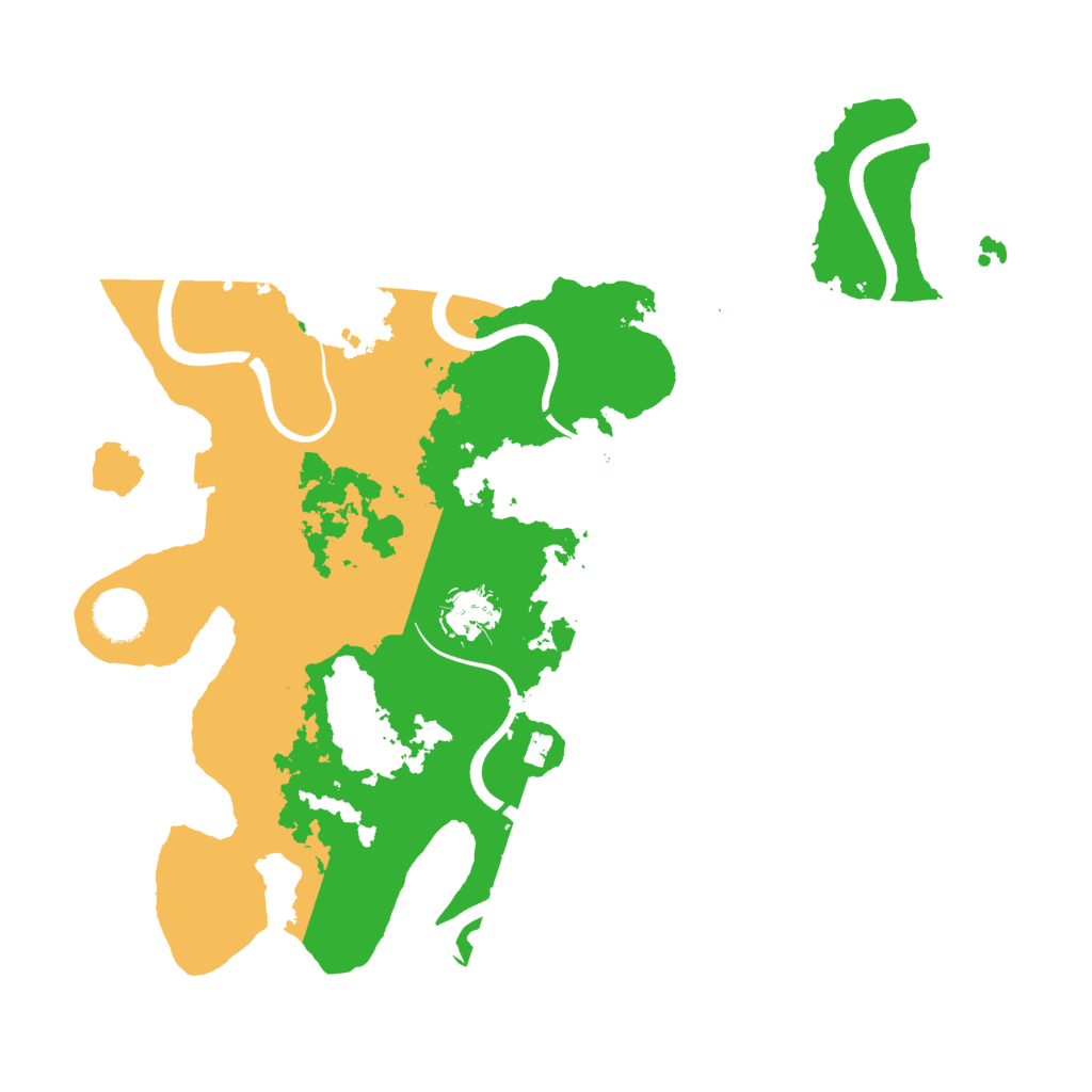 Biome Rust Map: Procedural Map, Size: 3550, Seed: 4722707
