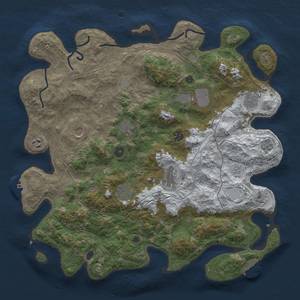 Thumbnail Rust Map: Procedural Map, Size: 4250, Seed: 2019452, 18 Monuments