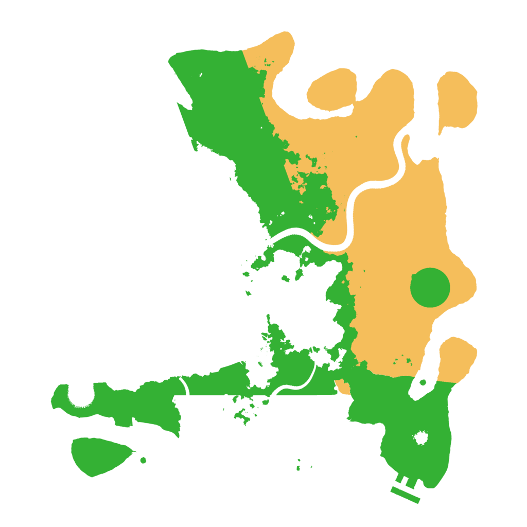 Biome Rust Map: Procedural Map, Size: 3500, Seed: 470574304