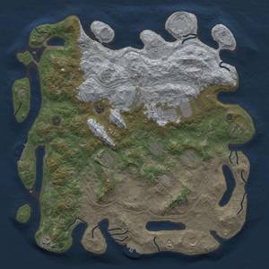 Thumbnail Rust Map: Procedural Map, Size: 4500, Seed: 1790485, 18 Monuments