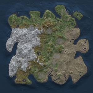 Thumbnail Rust Map: Procedural Map, Size: 3700, Seed: 4872278, 19 Monuments