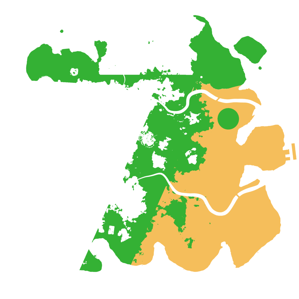 Biome Rust Map: Procedural Map, Size: 3700, Seed: 4872278
