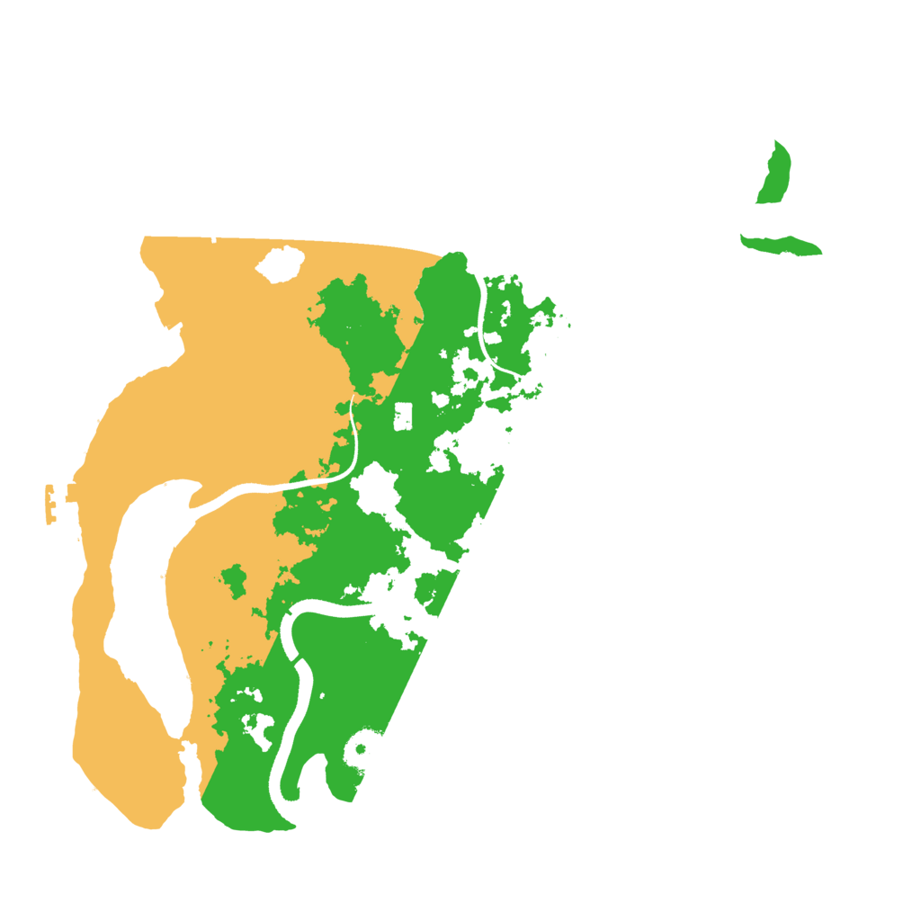 Biome Rust Map: Procedural Map, Size: 3500, Seed: 46329