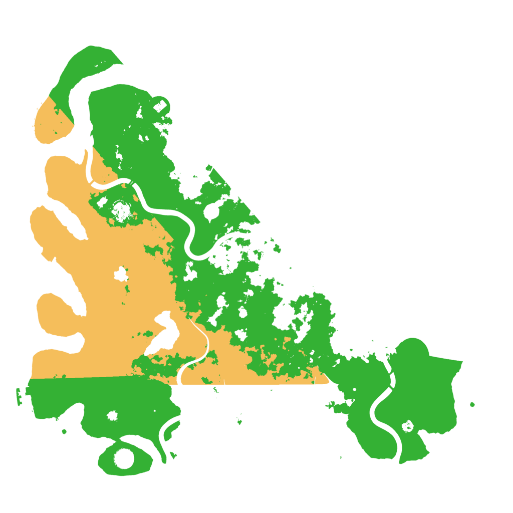 Biome Rust Map: Procedural Map, Size: 4500, Seed: 152047