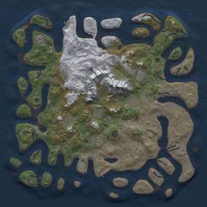 Thumbnail Rust Map: Procedural Map, Size: 5000, Seed: 193945, 20 Monuments