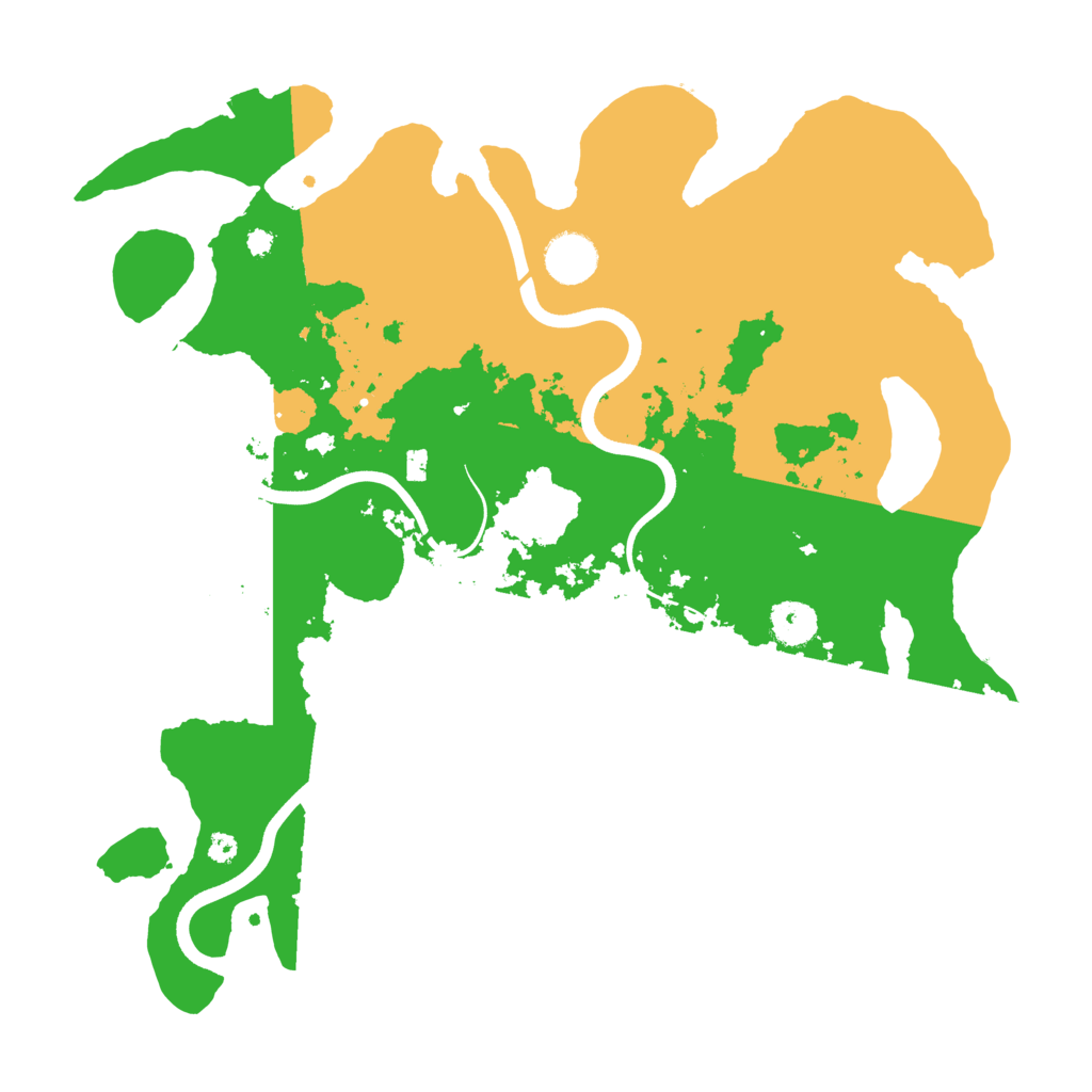 Biome Rust Map: Procedural Map, Size: 3700, Seed: 216162777