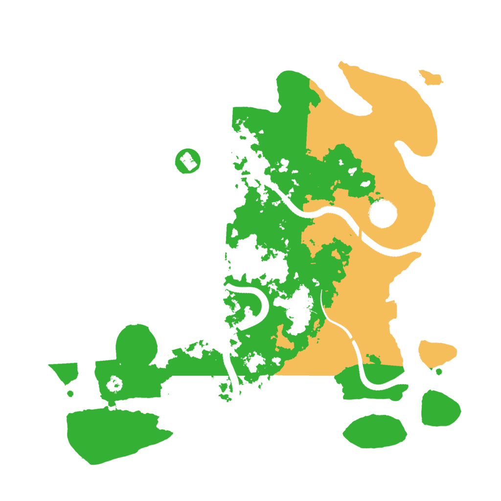 Biome Rust Map: Procedural Map, Size: 3200, Seed: 87878747