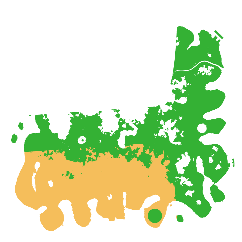 Biome Rust Map: Procedural Map, Size: 4500, Seed: 848005