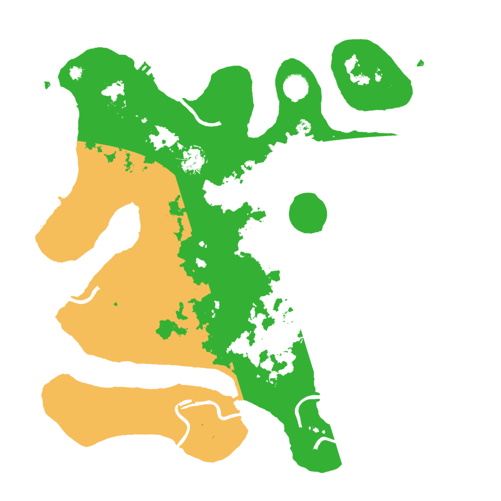 Biome Rust Map: Procedural Map, Size: 3500, Seed: 713005