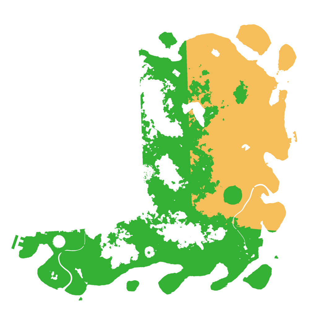 Biome Rust Map: Procedural Map, Size: 4500, Seed: 484129