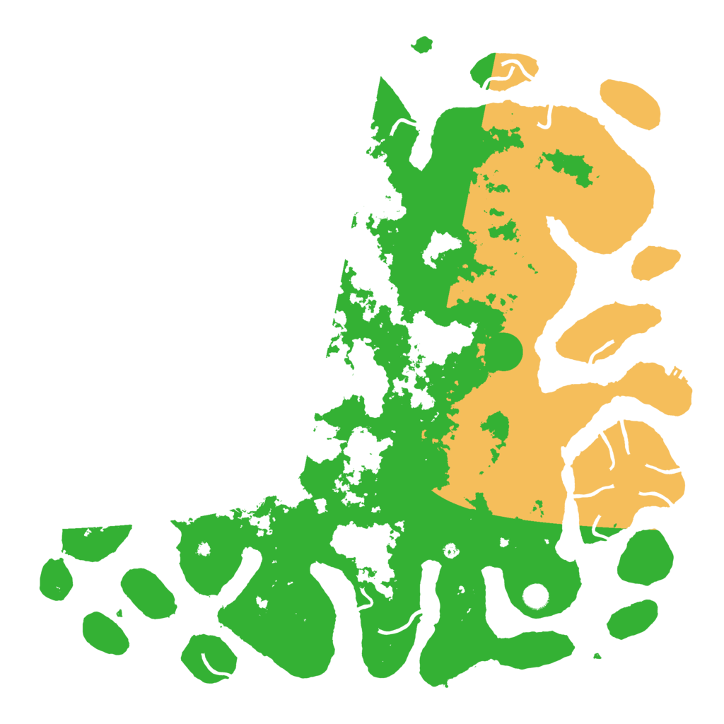 Biome Rust Map: Procedural Map, Size: 5000, Seed: 174665