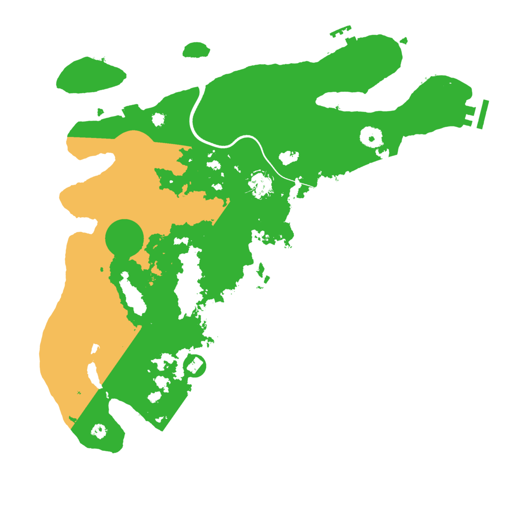 Biome Rust Map: Procedural Map, Size: 3500, Seed: 4750163