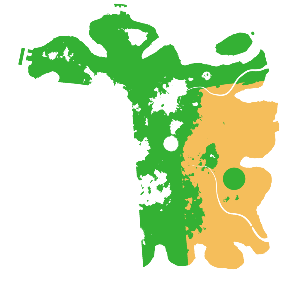 Biome Rust Map: Procedural Map, Size: 3550, Seed: 857454