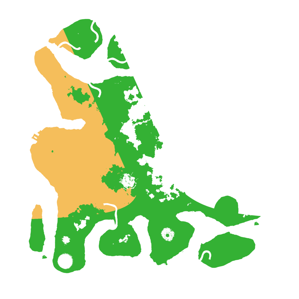 Biome Rust Map: Procedural Map, Size: 3500, Seed: 1839366
