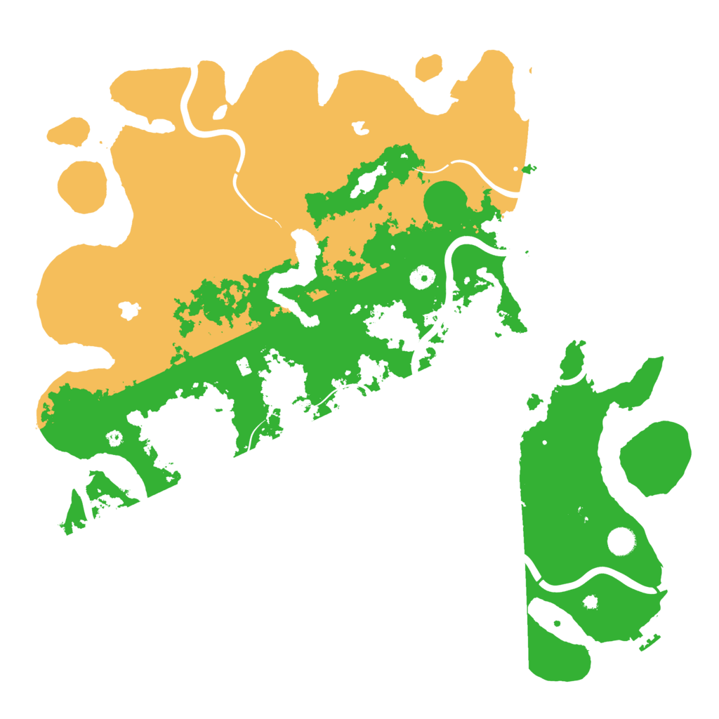 Biome Rust Map: Procedural Map, Size: 4500, Seed: 525586